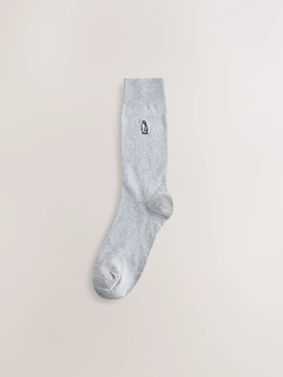 Grijs/blauw gedraaid Arctisch Animal - 8 Sokken met borduursel