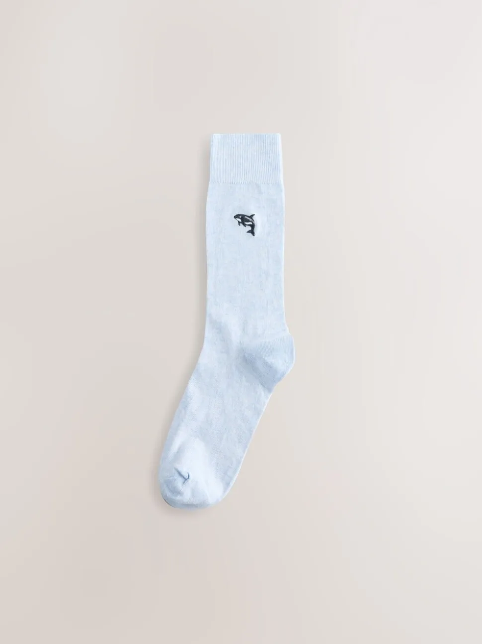 Grijs/blauw gedraaid Arctisch Animal - 8 Sokken met borduursel