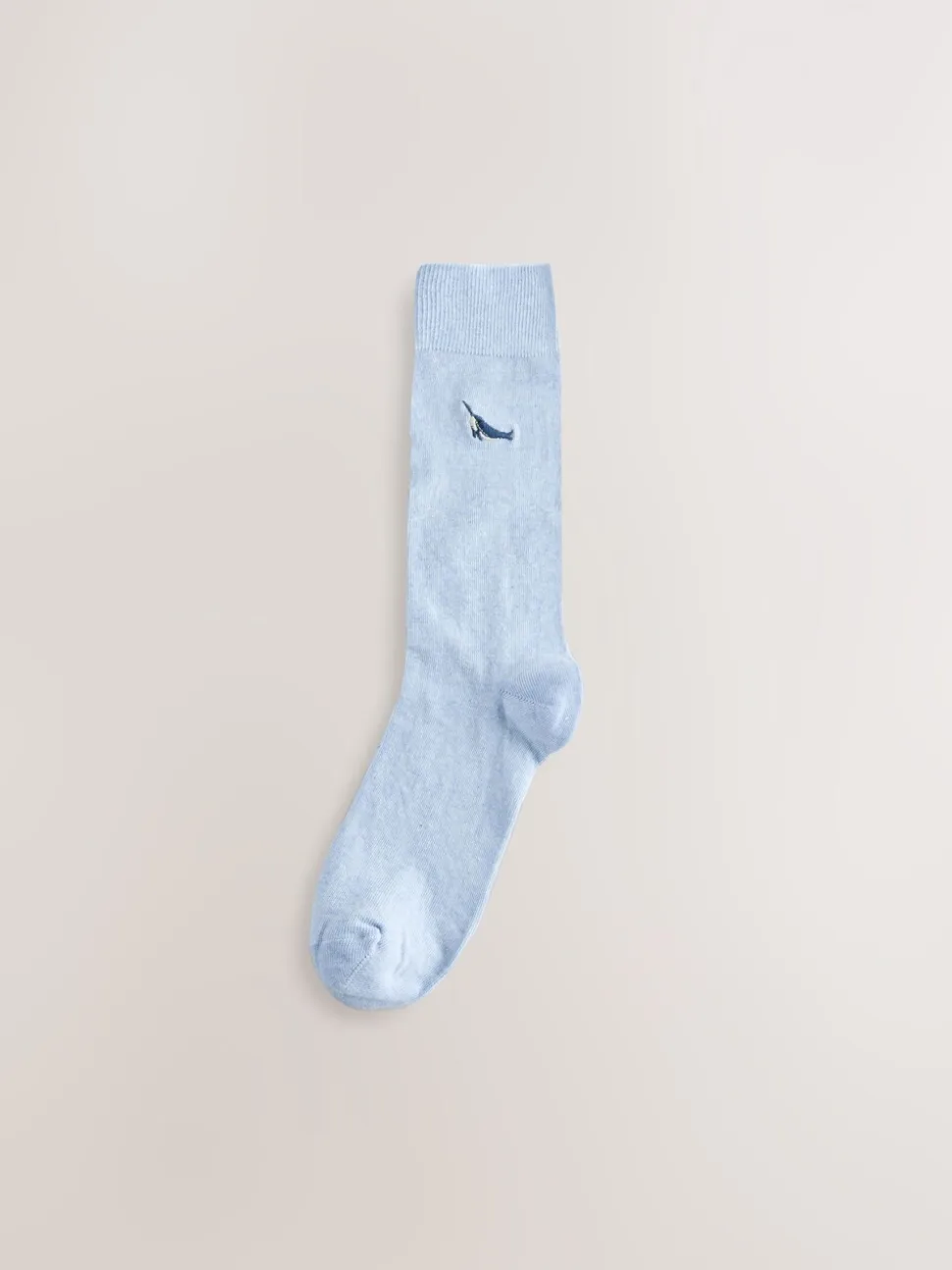 Grijs/blauw gedraaid Arctisch Animal - 8 Sokken met borduursel