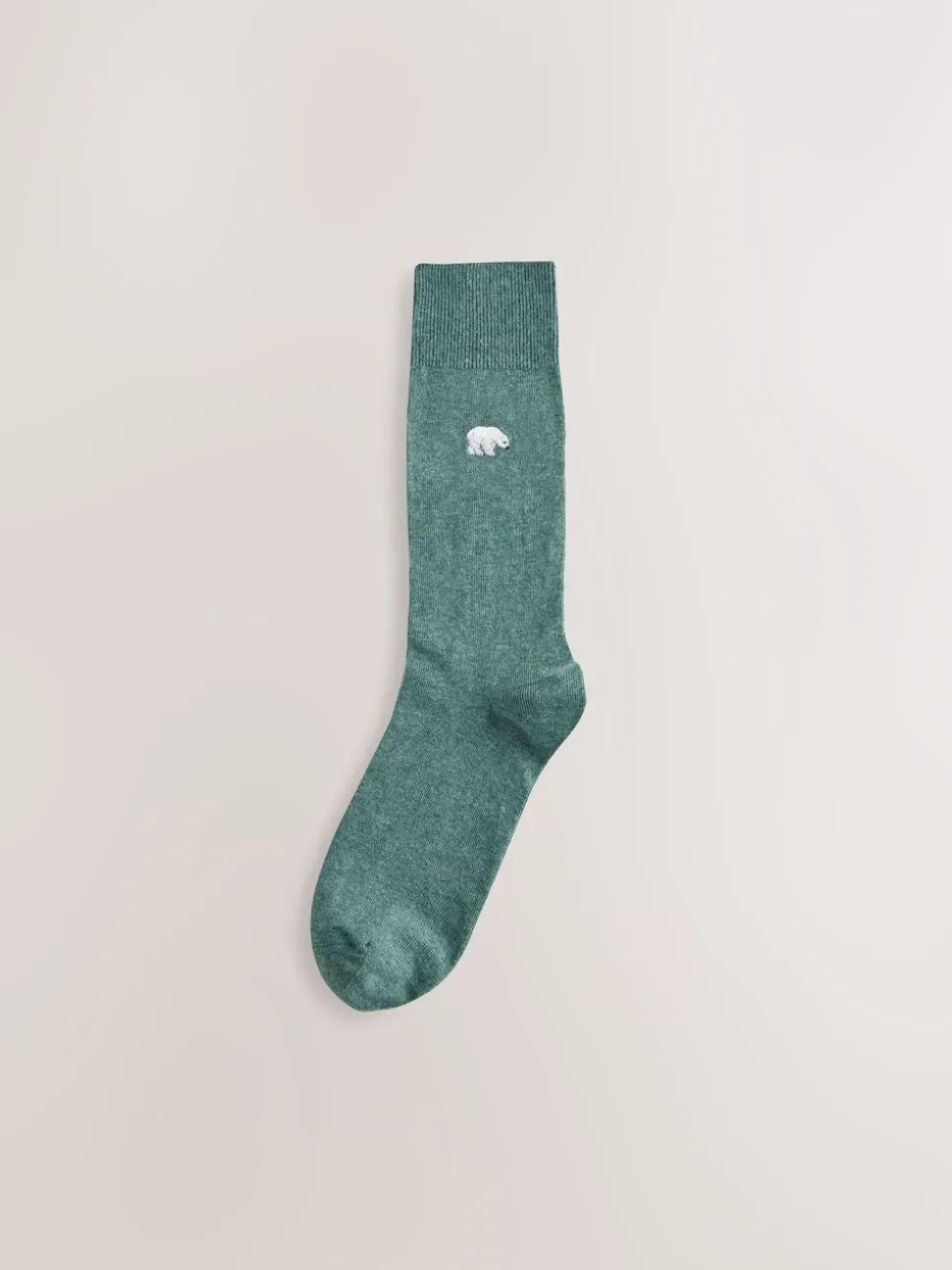 Grijs/blauw gedraaid Arctisch Animal - 8 Sokken met borduursel
