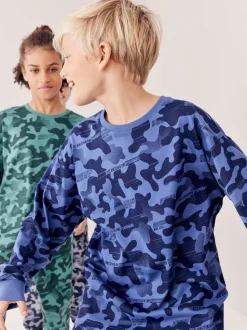 Grijs/blauw/groen camouflage - Verpakking van 3 pyjama's met lange mouwen (3-16 jr)