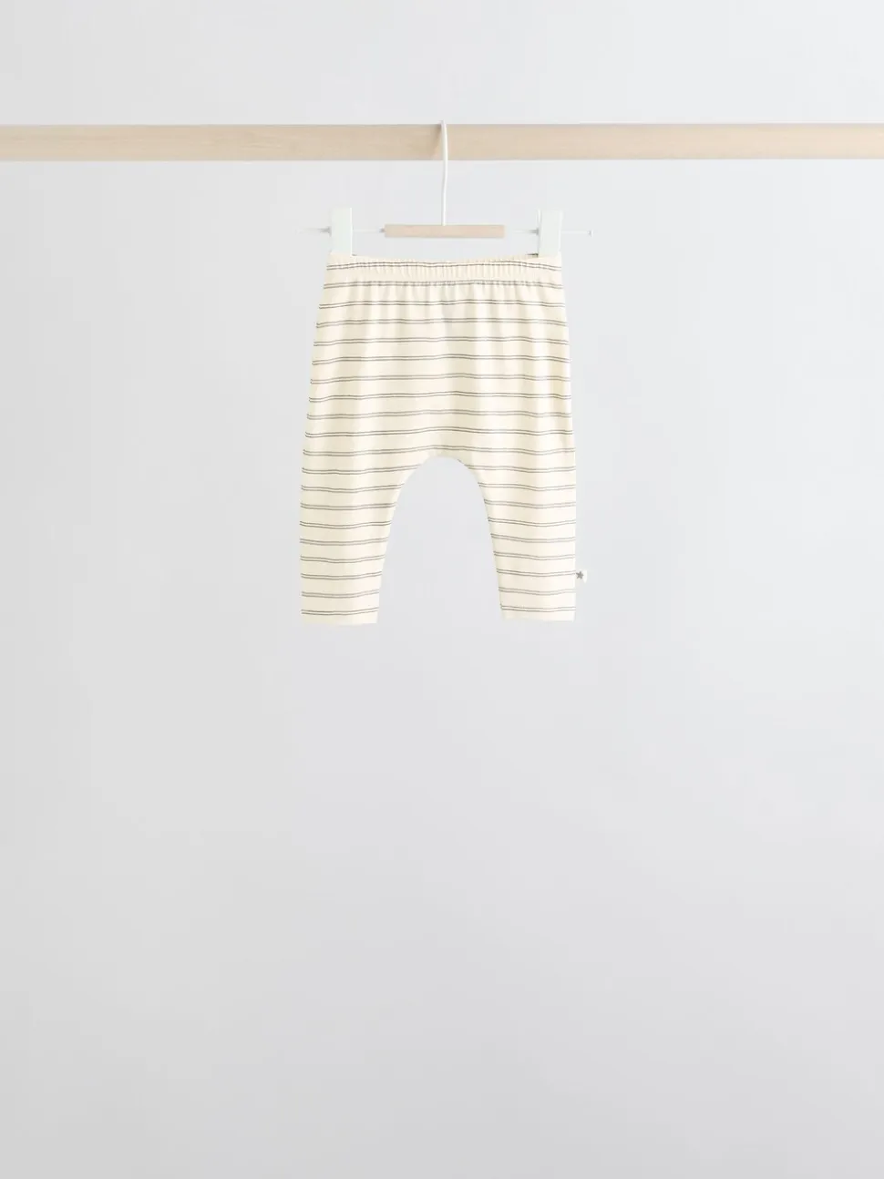 Grijs/crème met figuurtjes - 6 -delige set van top met lange mouwen en leggings (0mnd -3jr)