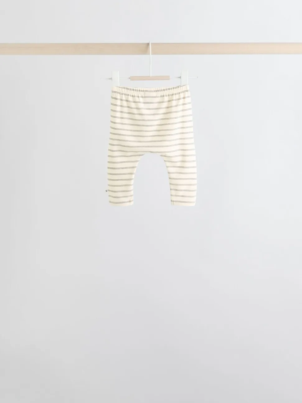 Grijs/crème met figuurtjes - 6 -delige set van top met lange mouwen en leggings (0mnd -3jr)