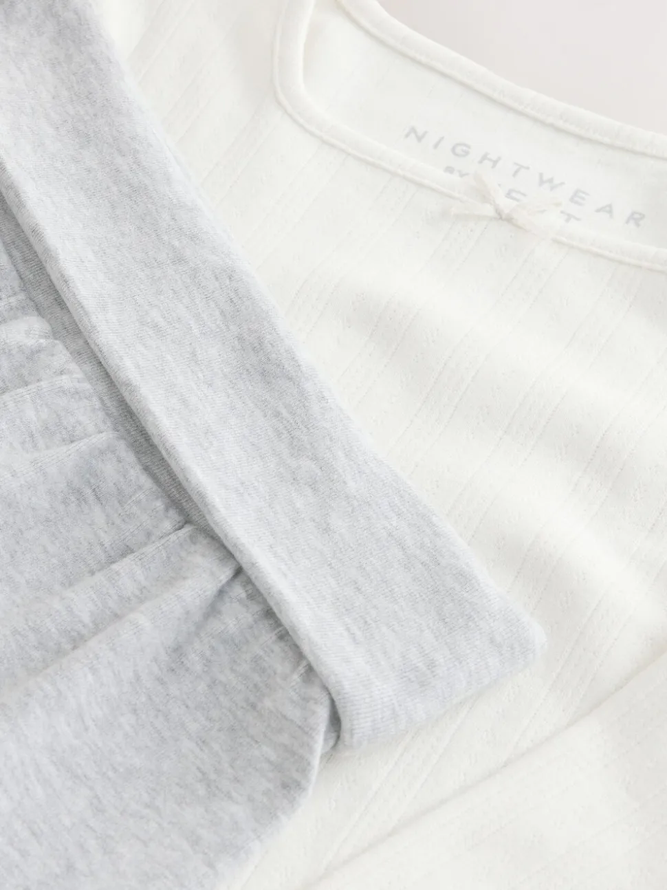 Grijs/ecru - Soft Folded Waistband Pyjamas (3-16yrs)