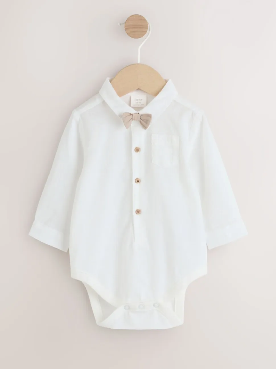 Grijs-groen - 3 -delige babyset van overhemd, broek en bretels (0mnd-2jr)
