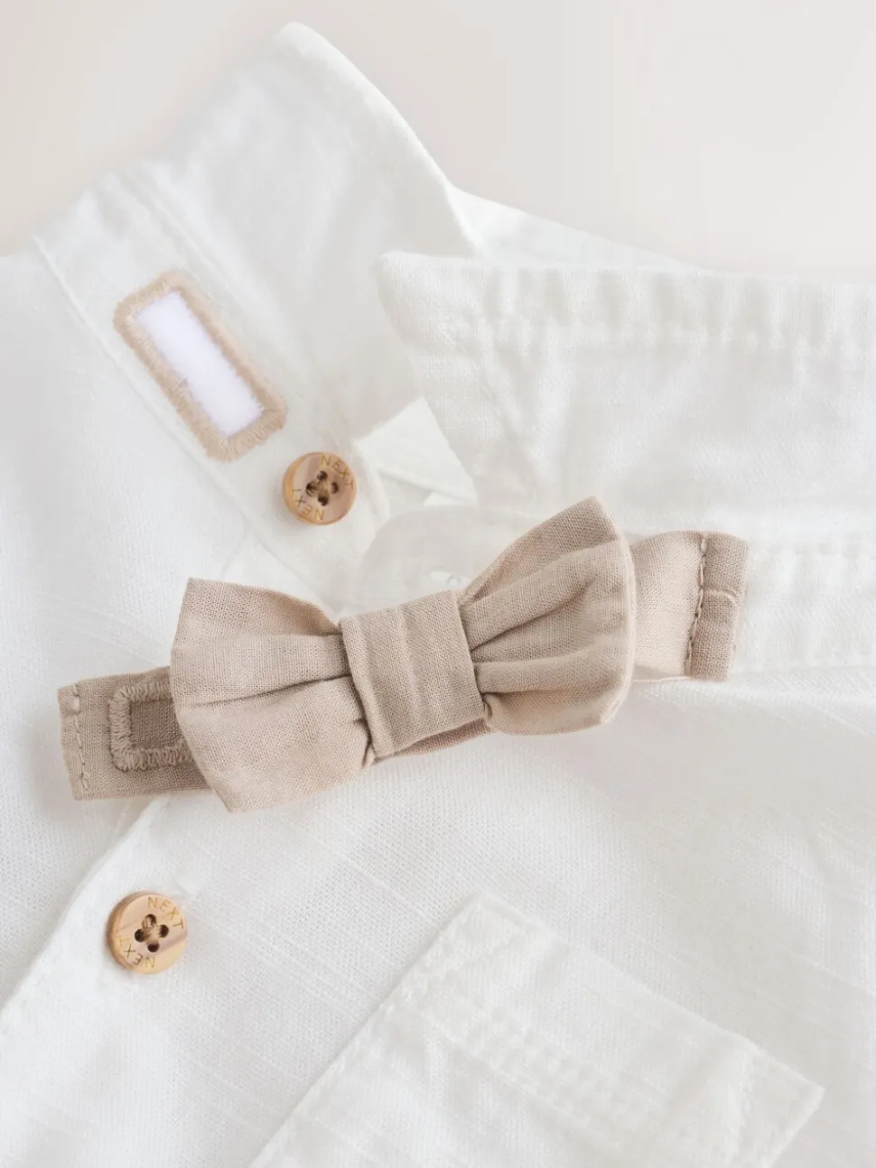 Grijs-groen - 3 -delige babyset van overhemd, broek en bretels (0mnd-2jr)