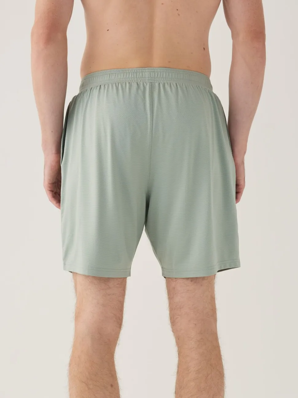 Grijs-groen - Active Gym trainingsshort met textuur