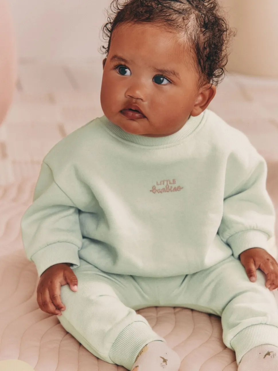 Grijs-groen - Baby Sweater en Joggingbroeken 2 stuks (0mnd -2jr)