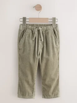 Grijs-groen - Corduroy instapbroek (3mnd-7jr)