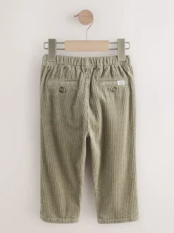 Grijs-groen - Corduroy instapbroek (3mnd-7jr)