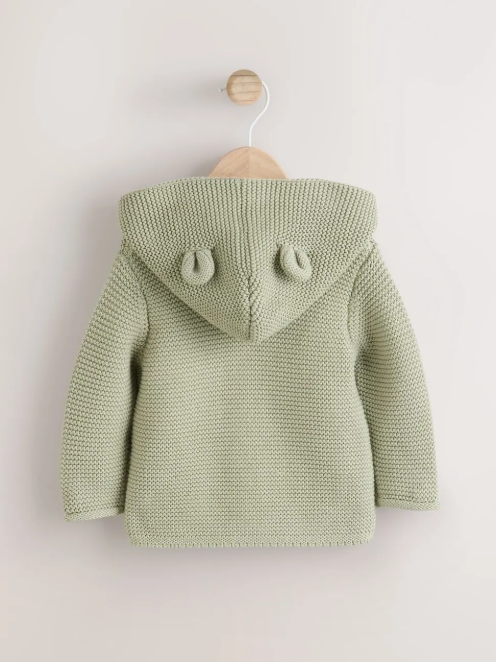 Grijs-groen - Gebreid babyvest (0 mnd- 2 jr)