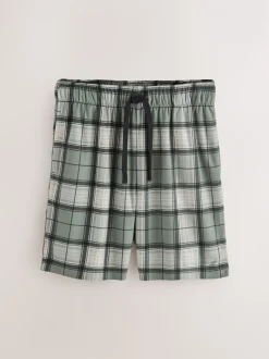 Grijs-groen - Motionflex behaaglijke pyjamaset met korte broek