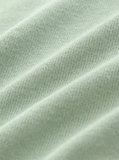 Grijs-groen - Normale Pasvorm - Katoenrijk gebreid poloshirt met lange mouwen