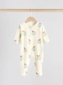 Grijs-groen - Set van 2 baby-onesies van microfleece met tweewegrits