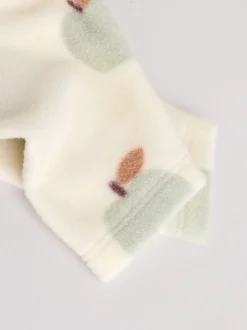 Grijs-groen - Set van 2 baby-onesies van microfleece met tweewegrits