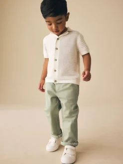 Grijs-groen - Stretch Chino Broek (3mnd-7jr)