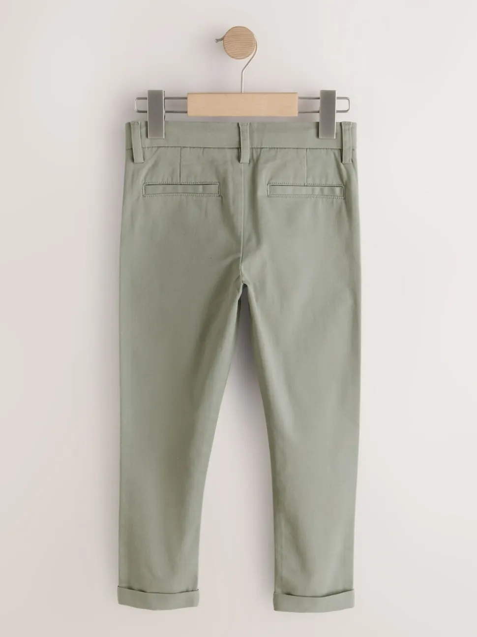 Grijs-groen - Stretchy chino's (3-17jr)