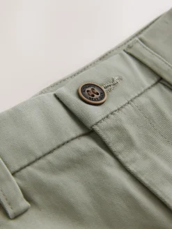 Grijs-groen - Stretchy chino's (3-17jr)