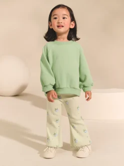 Grijs-groen - Sweatshirt met ronde hals (3 mnd-7 jr)