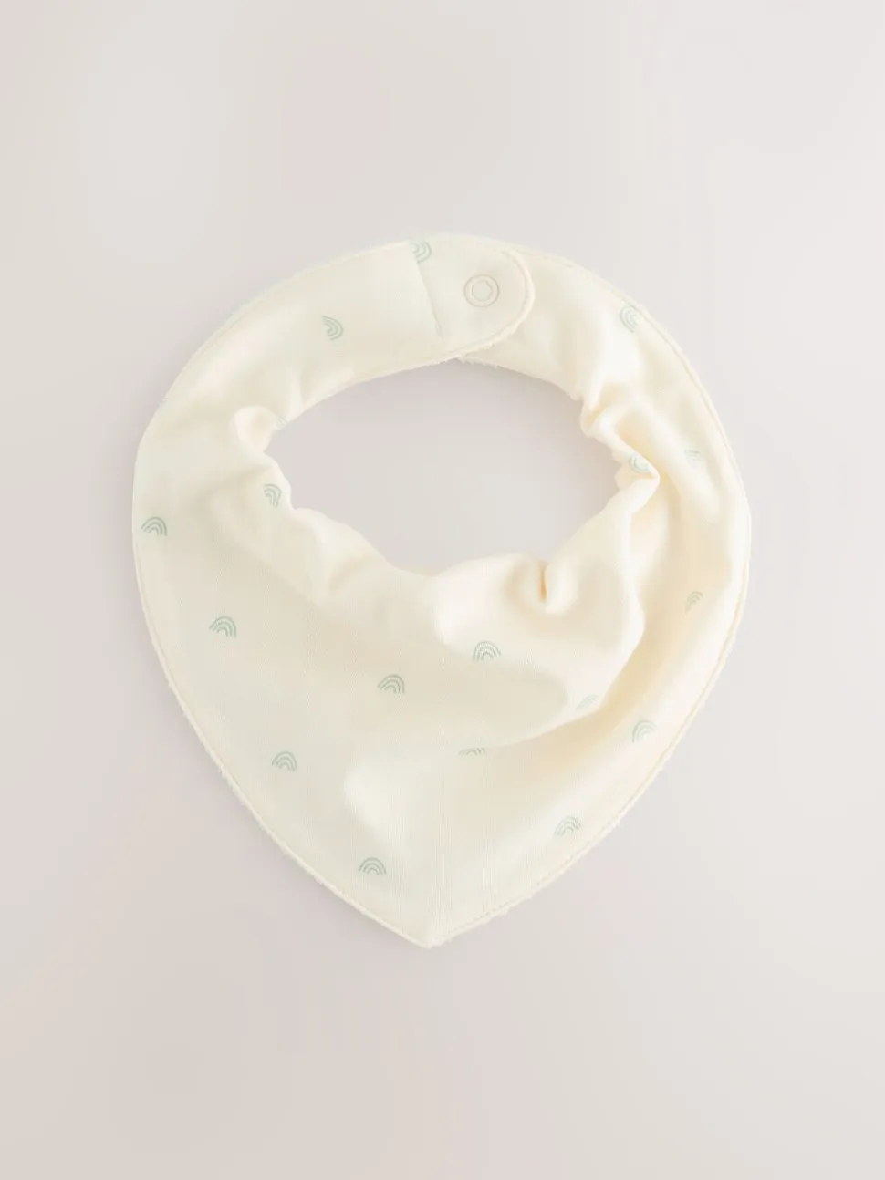 Grijs-groen - Verpakking met 5 babyslabbetjes