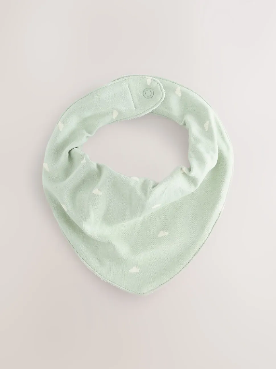 Grijs-groen - Verpakking met 5 babyslabbetjes