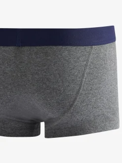Grijs/marineblauw - Verpakking van 4 - Hipster boxershorts van 100% katoen
