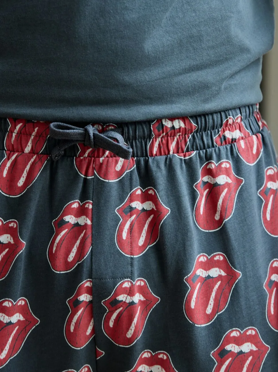 Grijs/Rood - The Rolling Stones Short Sleeve Pyjamas Set