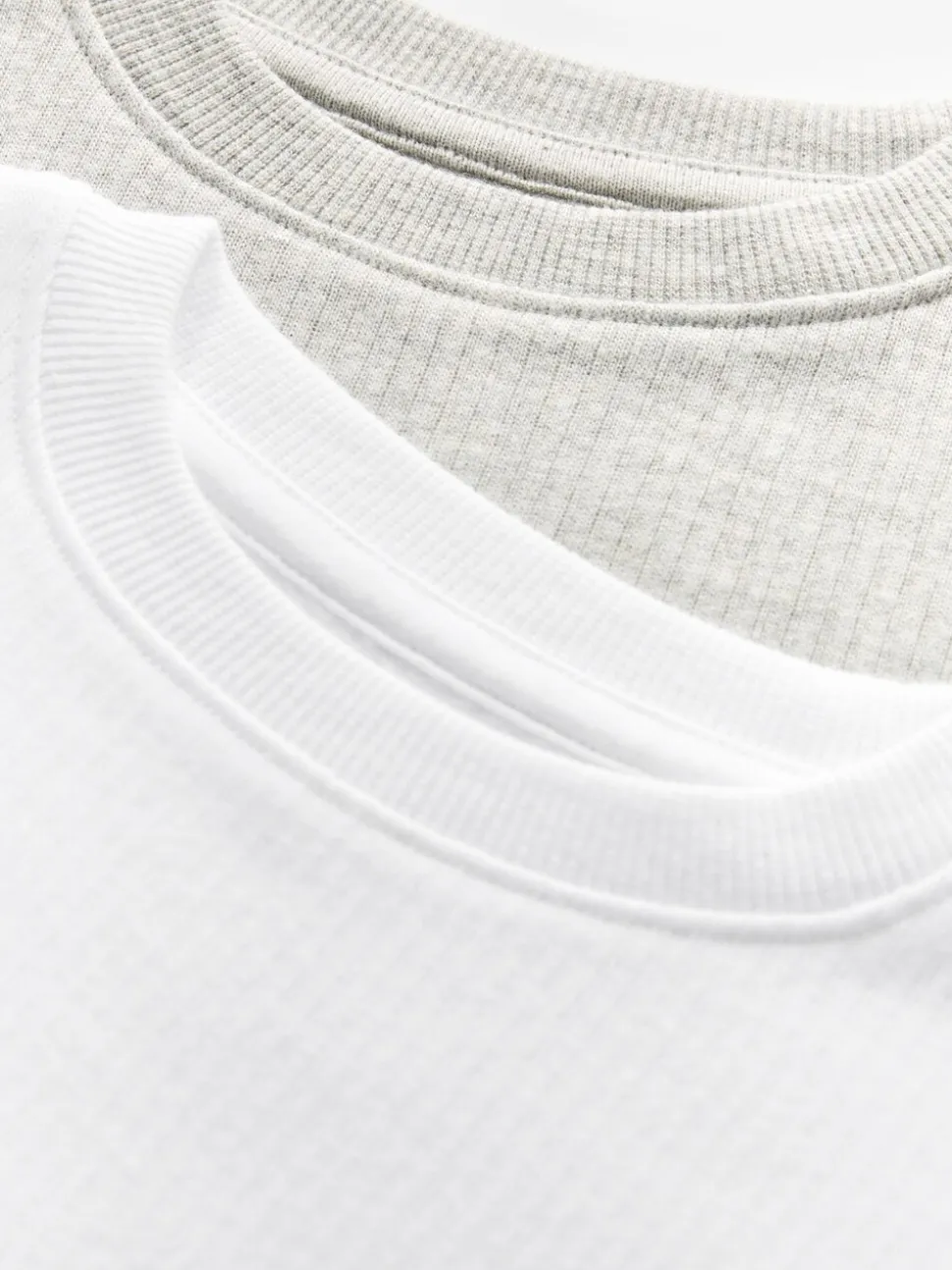 Grijs/wit - 2 -pack thermische tops met lange mouwen (2-16jr)