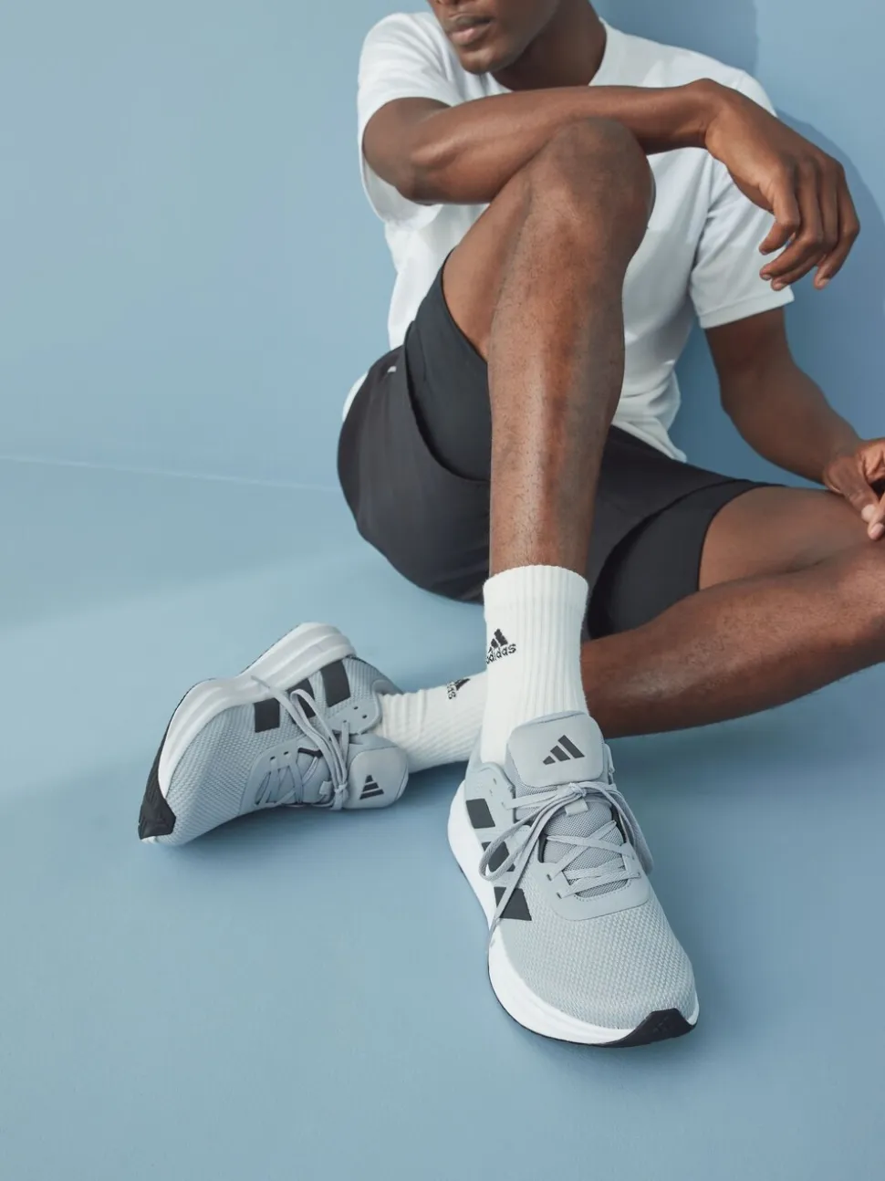Grijs/wit - adidas Galaxy 7 hardloopschoenen