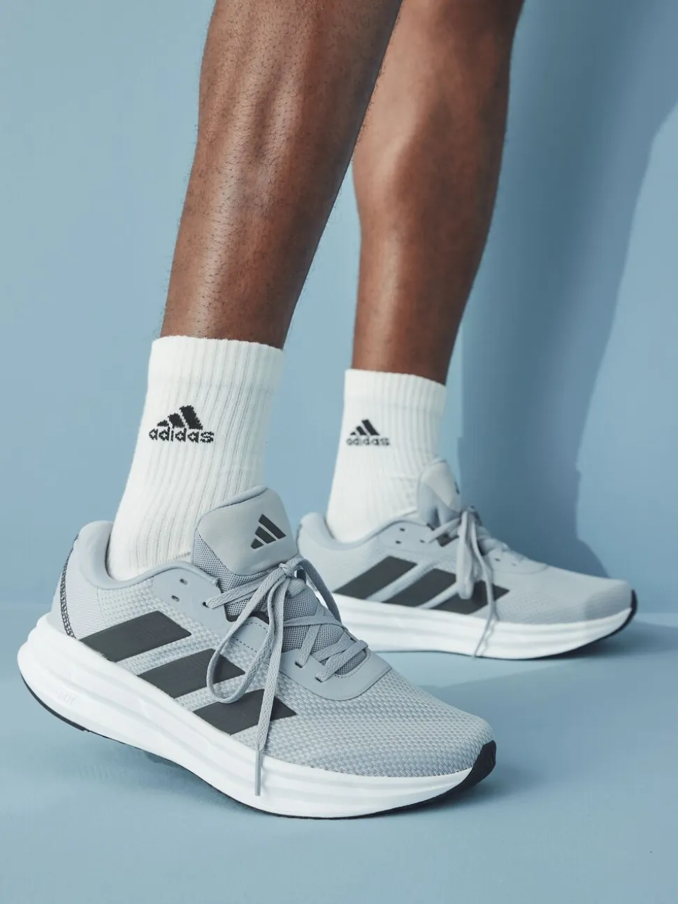 Grijs/wit - adidas Galaxy 7 hardloopschoenen