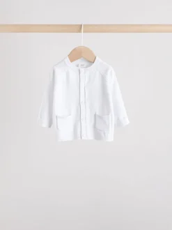 Grijs/wit - Grijs en wit 2pk gebreid babyvestje