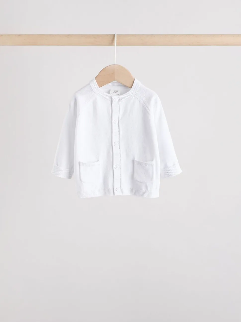 Grijs/wit - Grijs en wit 2pk gebreid babyvestje