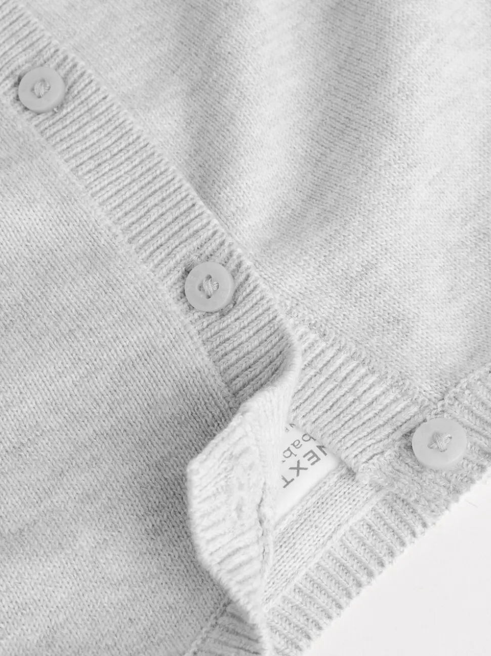 Grijs/wit - Grijs en wit 2pk gebreid babyvestje