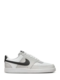 Grijs/wit - Nike Court Vision lage sneakers