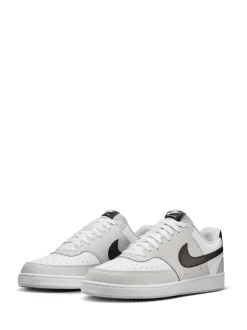 Grijs/wit - Nike Court Vision lage sneakers