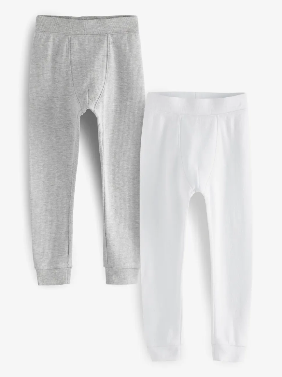 Grijs/wit - Verpakking van 2 thermische leggings (2-16 jr)