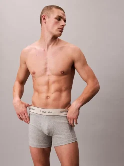 Grijs/wit/crème - Calvin Klein Heritage Cotton Stretch Boxer Briefs 3 Pack