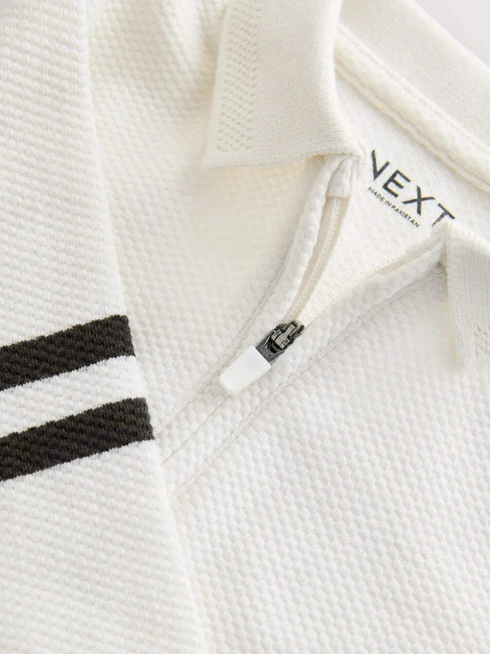 Grijs/witte rits - Set van poloshirt met lange mouwen en joggingbroek (3mnd-7jr)