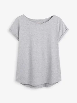 Grijs/wit/zwart/marineblauw/kakigroen - Set van 5 T-shirts met kapmouwtjes