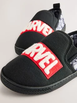 Grijs/zwart - Marvel pantoffels met omgevende zool