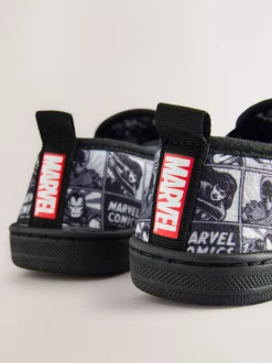 Grijs/zwart - Marvel pantoffels met omgevende zool