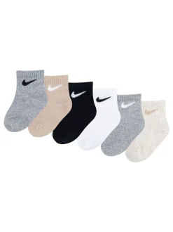 Grijs/zwart - Nike Infant Swoosh set van 6 paar sokken