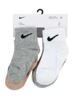Grijs/zwart - Nike Infant Swoosh set van 6 paar sokken
