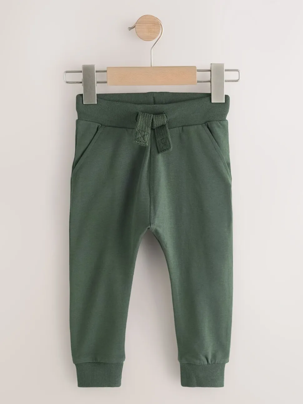 Grijs/zwart/groen - Verpakking van 5 joggingbroeken (3mnd-7jr)