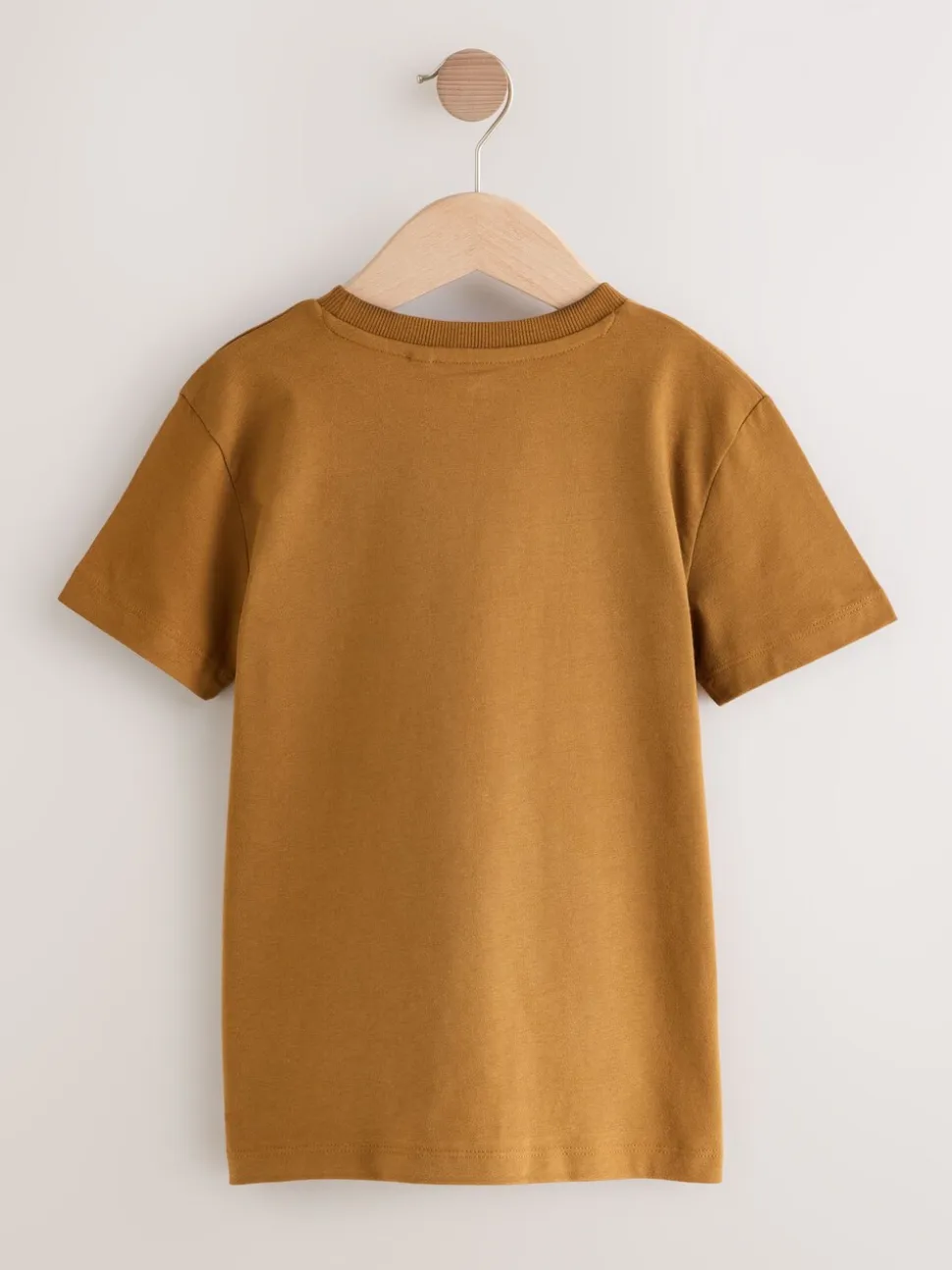 Grijs/zwart/kakigroen/lichtbruin - T-shirts met korte mouwen en geborduurd rendier, verpakking van 4 (3-16jr)
