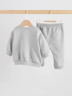 Grijze beer - Baby sweatshirt en joggingbroek set (0mnd-2jr)