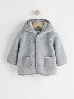 Grijze beer - Knusse Borg Fleece Babyjack