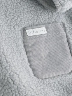 Grijze beer - Knusse Borg Fleece Babyjack