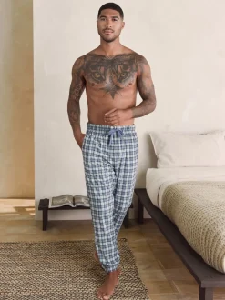 Grijze Grindle-ruit - MotionFlex - Behaaglijke pyjamabroek met boorden