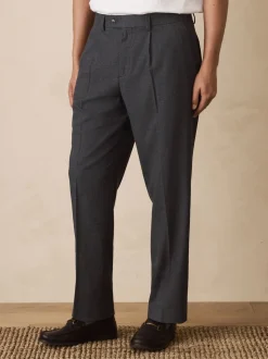 Grijze textuur - Straight fit - Smart Textured Trousers